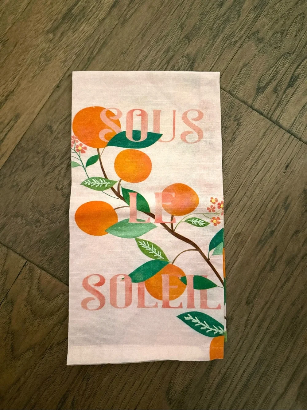 Anthropologie Carly Watts Clementine Dish Towel